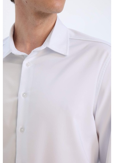 DeFacto Regular Fit Polo Yaka Uzun Kollu Gömlek E3242AX25SPWT32