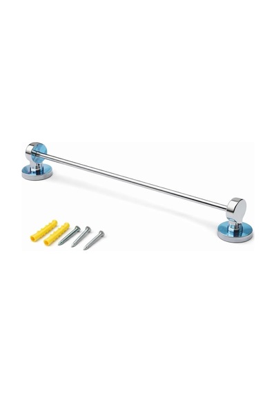 Paslanmaz Çelik Uzun Havluluk, Krom Kaplama, 42 Cm, Banyo Aksesuarı, Montaj Vidaları Dahil Çok Renkli