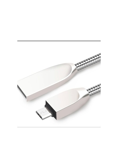 3.1A Micro-Metal Yaylı Usb Hızlı Şarj Kablosu