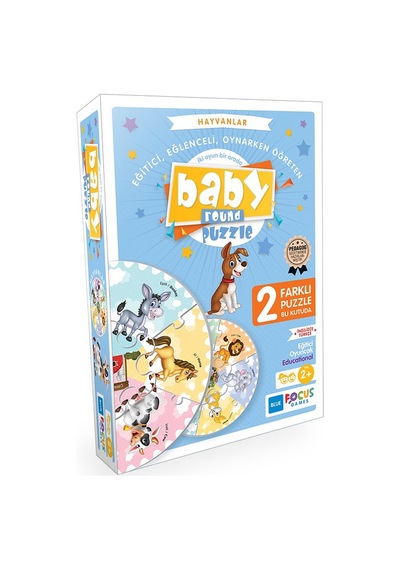 Baby Round Puzzle - Hayvanlar