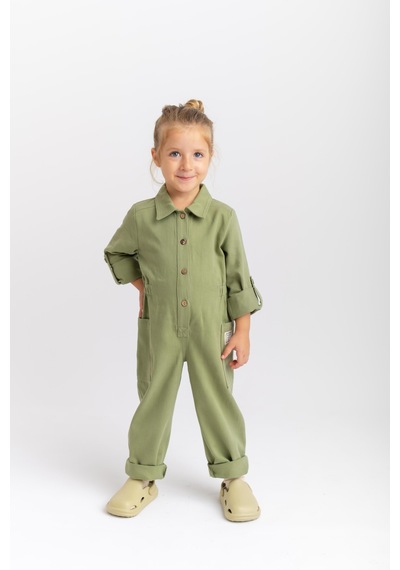 Cigit Gabardin Tulum 2-7 Yaş Olive Yeşil