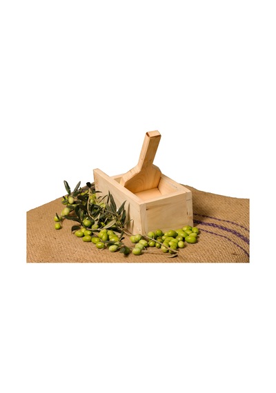 El Yapımı Ahşap Zeytin Kırma Makinesi