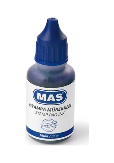 Mas Istampa Mürekkebi 20ml Mavi - 2 Adet Mavi
