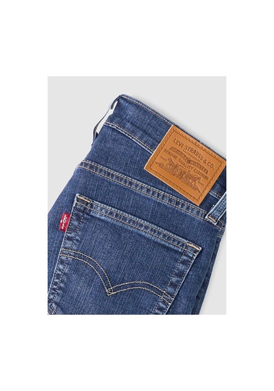 Levi's 724 High Rise Straight Lightweight Kadın Jean Pantolon - What Else Cool-24657 Dark İndigo - Worn İn Levi's 724 High Rise Straight Lightweight Kadın Jean Pantolon - What Else Cool-24657 Dark İndigo - Worn İn