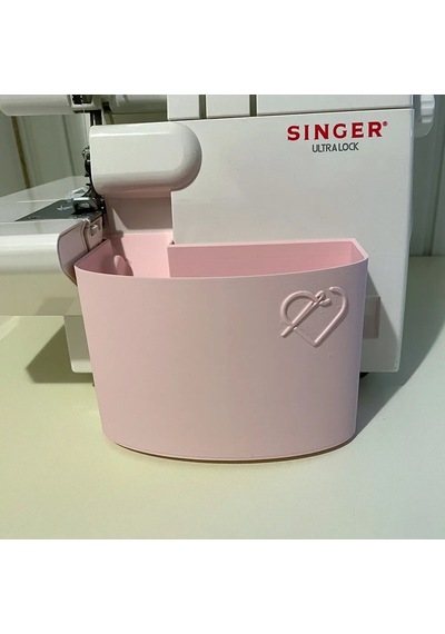 Singer Overlok Makinası Çöp Kutusu Xl Pembe
