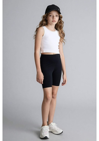 Defacto Kısa Boy Tayt Kız Çocuk B5591a826hsbk81 Siyah-bk81