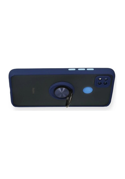 Xiaomi Redmi 9c Kılıf Montreal Yüzüklü Silikon Kapak - Lacivert 0.2M-Çok Renkli