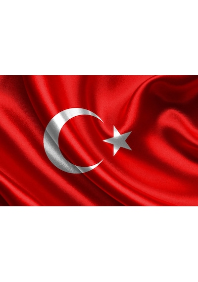 80X120Cm En Alpaka Kumaş Türk Bayrağı Bayrak