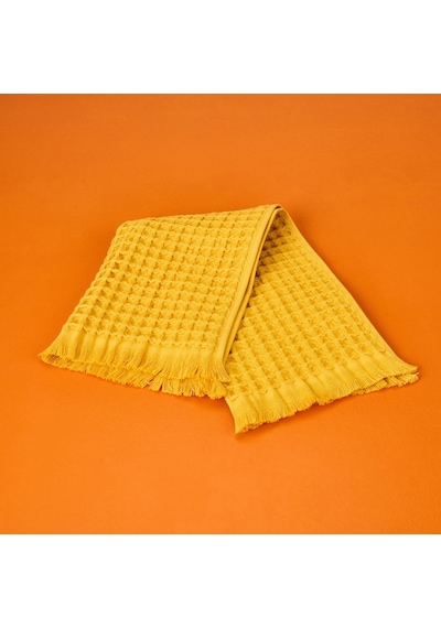Soft Waffle Mutfak Havlusu - Hardal - 30x45 Cm Çok Renkli