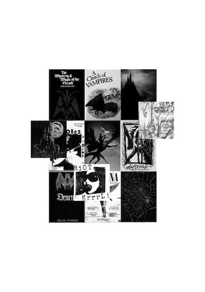 Gothıc Grunge Gotik Punk Poster Duvar Kağıdı Seti
