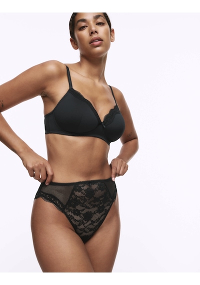Marks & Spencer Jasmine Dantelli Desteksiz Full Cup Sütyen T33003008 Siyah