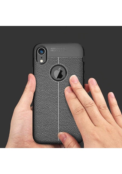 Apple Uyumlu iPhone XR 6.1 Kılıf Deri Tarzı Niss Silikon Case
