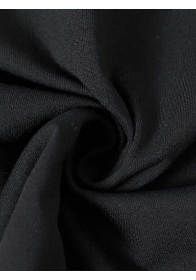 Wear Vexel Kadın T-shirt Ördek Baskılı Bisiklet Yakalı Kısa Kol Tişört - Siyah Siyah