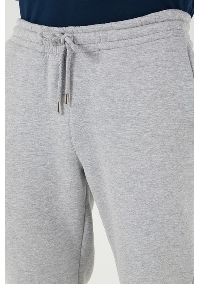 Buratti Pamuklu Regular Fit Normal Bel Cepli Erkek Eşofman Altı 5908060 Gri Melanj