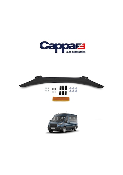 Cappafe Ford Transit Ön Kaput Koruyucu Rüzgarlık 4Mm Abs 2019-