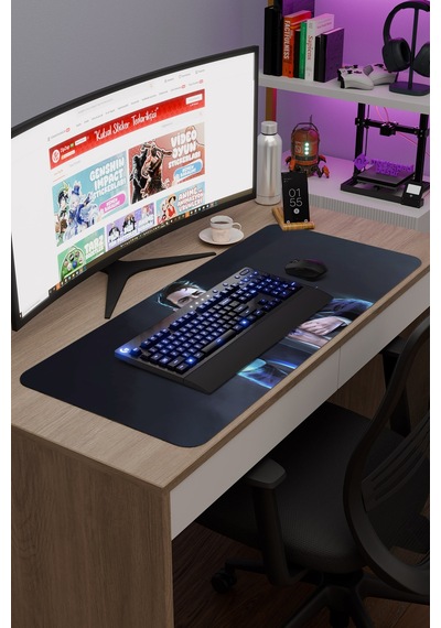 Detroit Become Human Dikişli Kauçuk Oyuncu Mousepad V3 - 90x40 Xxl Gaming Mouse Pad