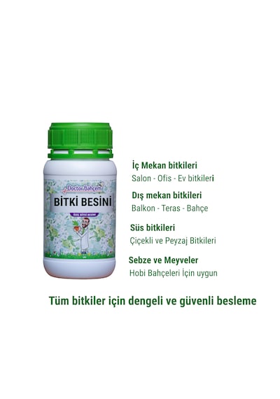 Doktor Bahçem Genel Bitki Besini 500 Ml İç Ve Dış Mekân Tüm Bitkiler İçin Genel Kullanım Bitki Besini 500 Ml
