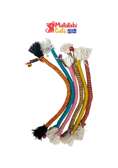 Rope Large Matatabi Li Çıngıraklı İp Kedi Oyuncağı