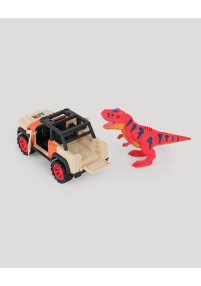 Let S Be Child Let S Drive Sesli Ve Işıklı Safari Aracı Dinozor Figürlü Oyuncak Seti Çok Renkli