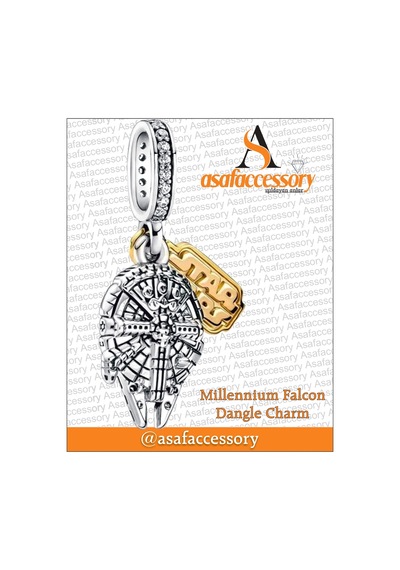 Yıldız Savaşları Millennium Falcon Charm Gümüş Kaplama