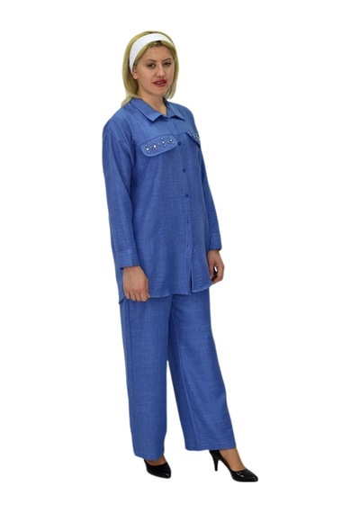 Kadın Ayrobin İkili Bluz Pantolon Takım Bgl-st03710 001