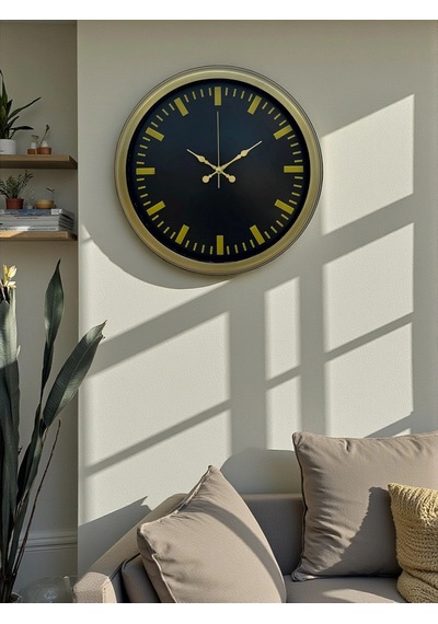 Vintage 40 Cm Metal Modern Duvar Saati Çok Renkli