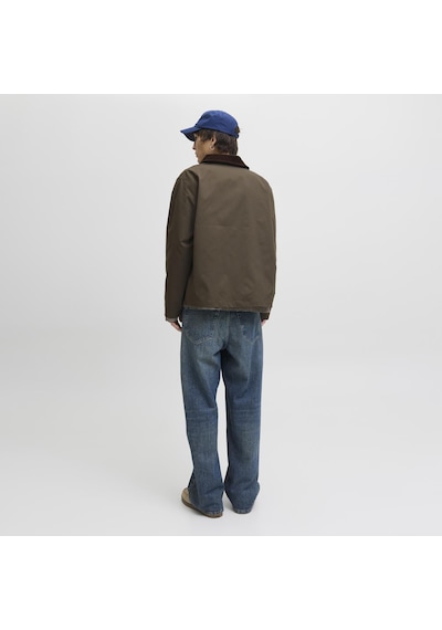 Jack & Jones Erkek Gömlek Yaka Uzun Kollu Ceket - Wolf - 12299081 Canteen