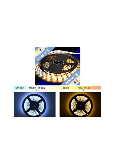 395nm UV 5V Şerit LED 5050 60/1 mt Yapışkanlı Kesilebilir