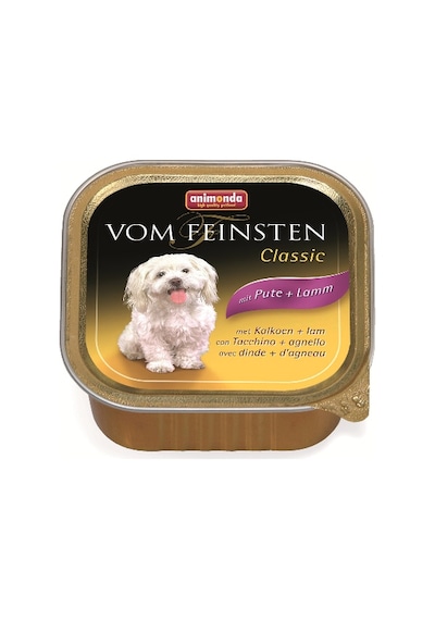 Animonda Vom Feinsten Classic Hindi ve Kuzu Etli Konserve Yetişkin Köpek Maması 150 G