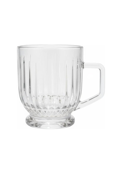 Elysia Desen 6 Kişilik Cam Çay-kahve Takımı - 6 X 160 Ml. Şeffaf