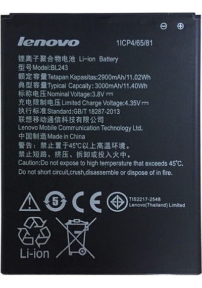 Lenovo A7000 A Kalite Pil Batarya Bl-243 - 3000 Mah - Gns2698781
