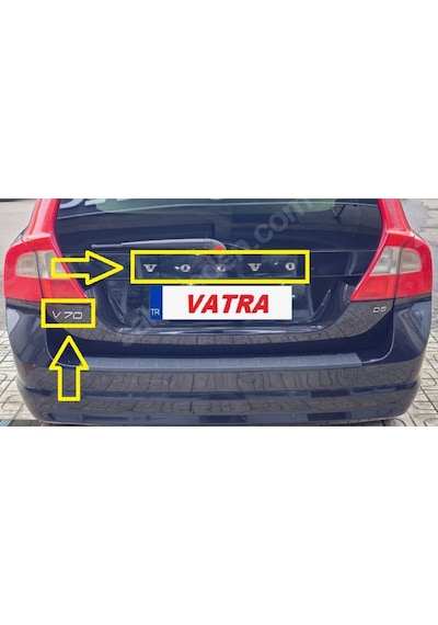V70 2.4 D5 Premium 2003-2014 Uyumlu Volvo Ve V70 Bagaj Yazısı Seti