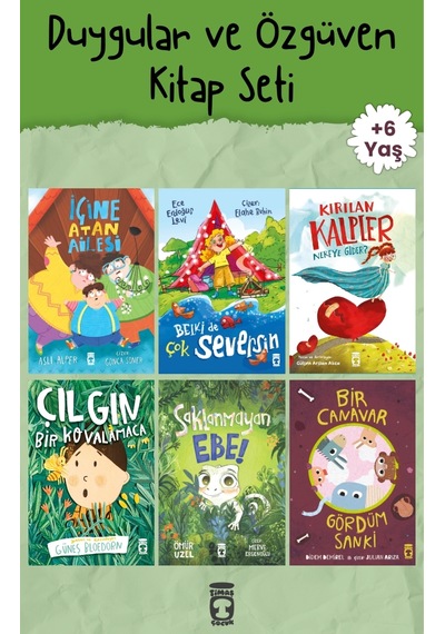 Duygular Ve Özgüven 6 Kitap Set - Timaş Çocuk - 6-7 Yaş 1.-2. Sınıf - Empati Cesaret Ve Kendini Tanıma - Düşler Kitaplığı