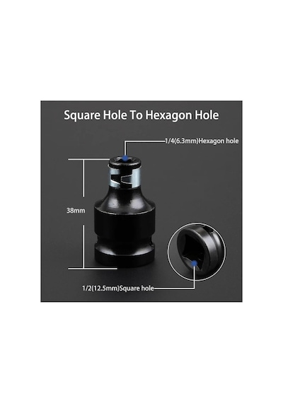 1/2 Matkap Chuck Mandrenli Adaptör Somun Sökme Makinesini Hex Bits Uç Dönüştürme Aparatı