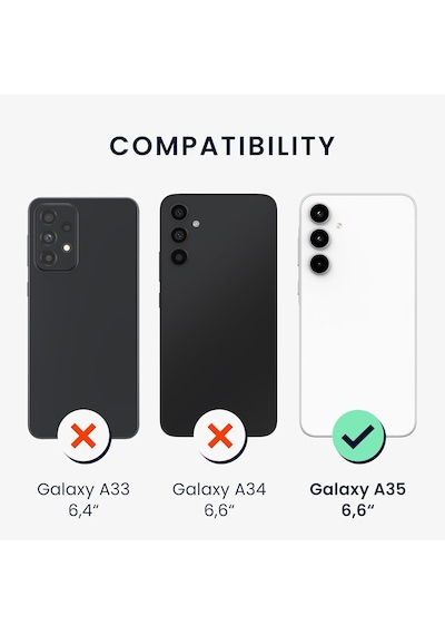 Teknomoda Samsung Galaxy Uyumlu A35 Kılıf 360 Şeffaf Ön Arka Korumalı Şeffaf Silikon