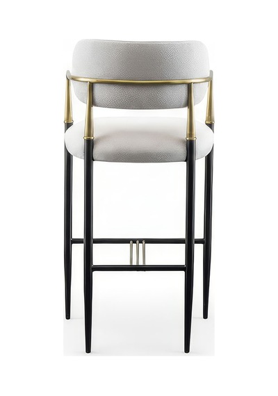 Elegance Kolçaklı Metal Bar Sandalyesi Siyah