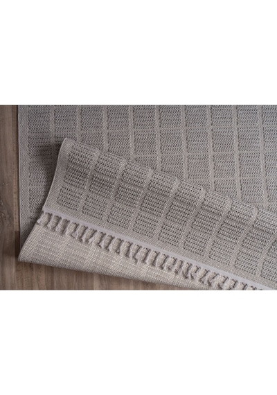 Bukle11880 Bej Yumuşak Dokulu Halı Kilim Salon Mutfak Koridor Kesme Yolluk Dokuma Makine Halısı Gri