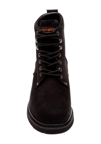 Harley Davidson Gibson Black Nubuk Erkek Bot Siyah