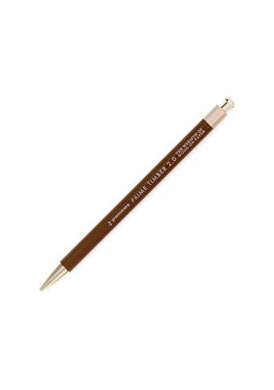 Penco Prime Timber 2.0 Mm Pencil & Sharpener Set Mekanik Uçlu Kalem Ve Kalemtraş Seti Kahverengi
