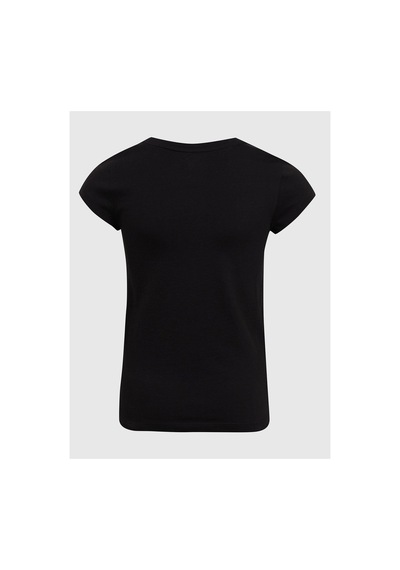 Gap Kız Çocuk Logo T-shirt Siyah-24505