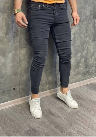 Erkek Slim Fit Likralı Kot Pantolon Jeans Bilek Kalıp