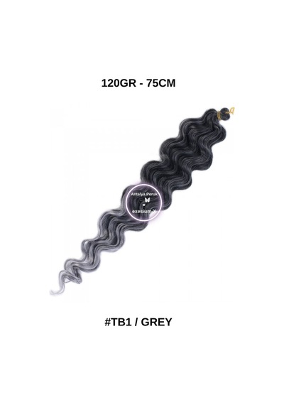 Afro Su Dalgası Saç 75m 120gr Kodu -tb1/grey