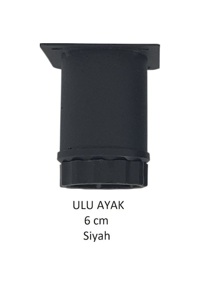 Ulu Ayak 06cm Vidalar Dahil Siyah Siyah