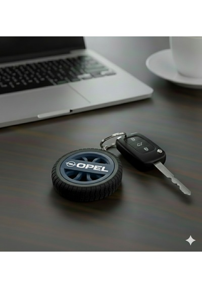 Opel Uyumlu Özel Tasarım Anahtarlık - Premium Hafif Ve Dayanıklı Mavi