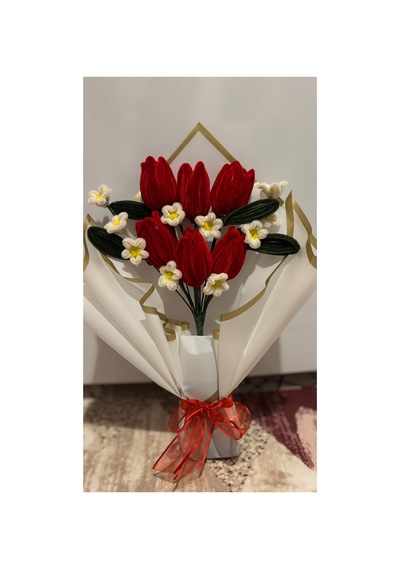 Kırmızı Lale Buket Kırmızı - 871176423 Kırmızı