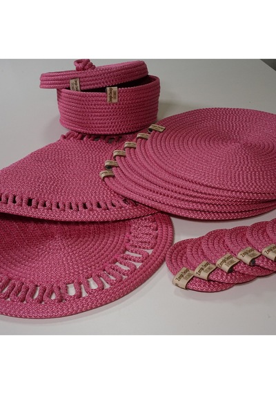 Supla Zdh-246 Yuvarlak Zengin Set Runner Pembe