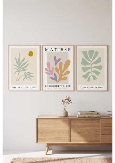 Doğal Ahşap Çerçeveli Pastel Yeşil Mor Sarı Matisse Botanik Soyut Üçlü Duvar Tablosu Modern Dekorasyon Kabartma Görünümlüdür Bej Doğal Ahşap Çerçeveli Pastel Yeşil Mor Sarı Matisse Botanik Soyut Üçlü Duvar Tablosu Modern Dekorasyon Kabartma Görünümlüdür Bej
