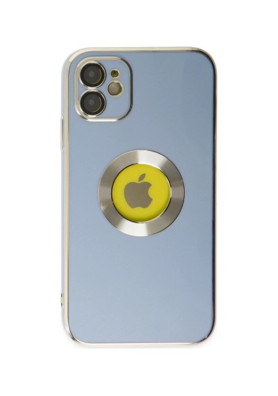 Apple Uyumlu iPhone 12 Kılıf Store Silikon - Sierra Blue 0.2M-Çok Renkli