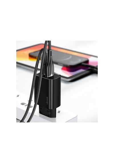 Usams Apple Uyumlu iPhone 20W Qc3.0 + Pd3.0 Hızlı Şarj Başlık Us-Cc121 T35 (342910658)