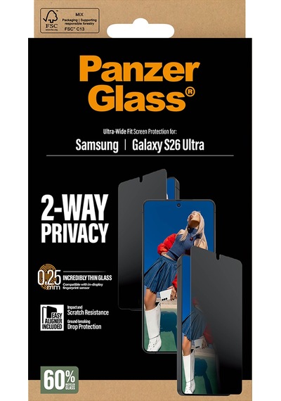 Panzerglass 2 Yönlü Samsung Uyumlu Galaxy S26 Ultra Hizalama Aparatlı Uwf Hayalet Ekran Koruyucu